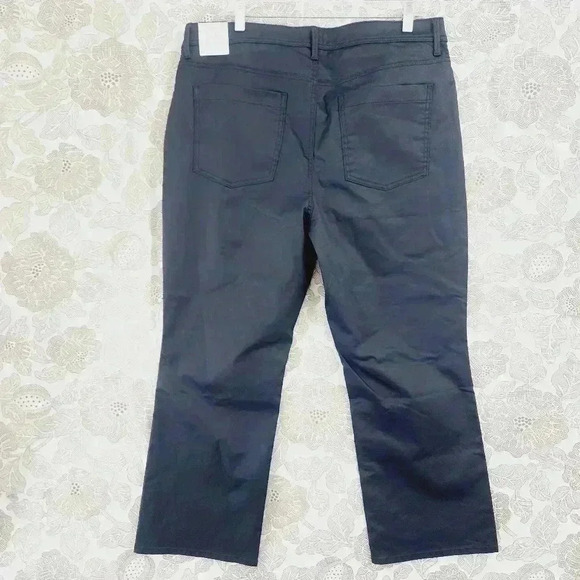 NWT Talbots Demi Boot Crop Jean High Waist Size 16 Navy Blue - Picture 2 of 10